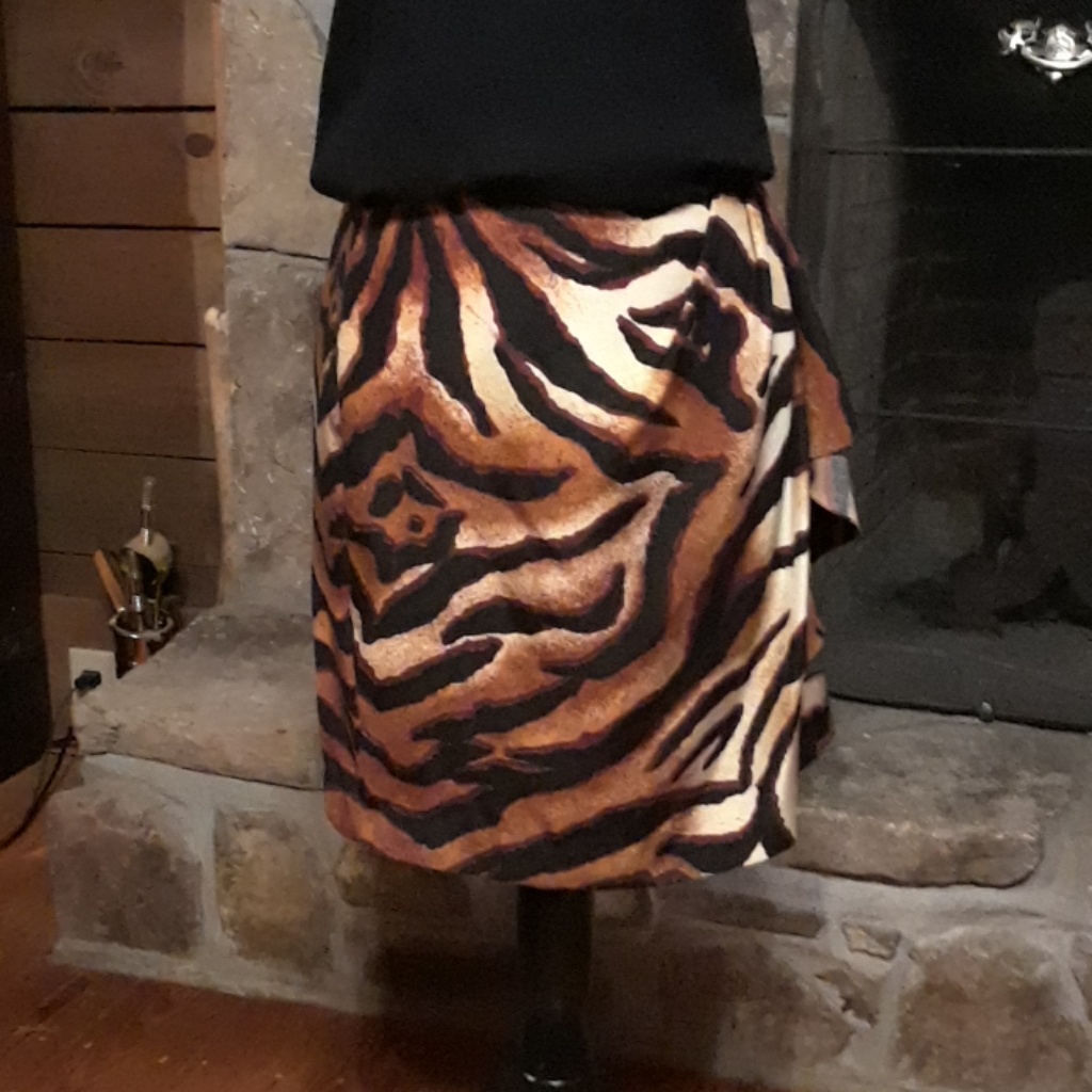 Lillie Rubin Exclusive Silk Wrap Skirt